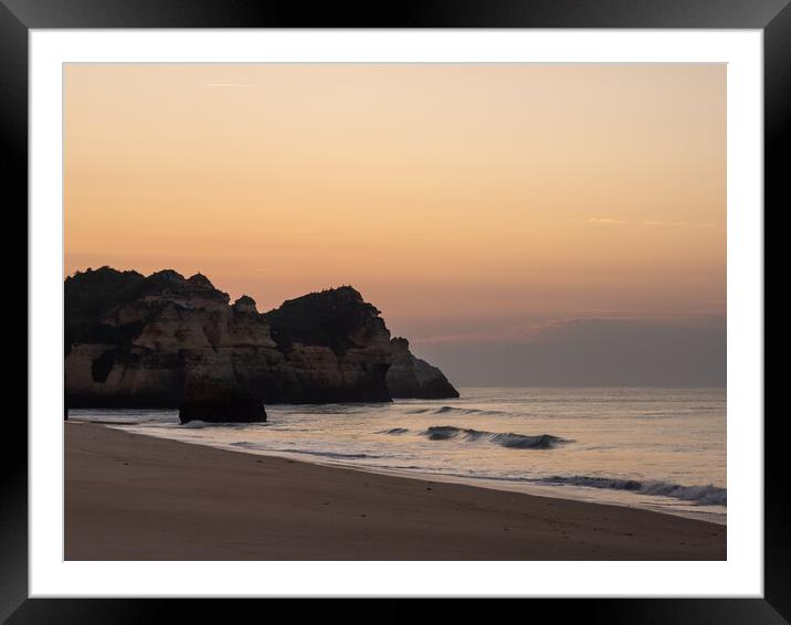 Golden sea stack sunrise Framed Mounted Print by Tony Twyman