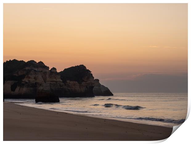 Golden sea stack sunrise Print by Tony Twyman