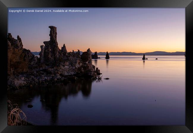 Sunrise At Mono Lake Framed Print by Derek Daniel