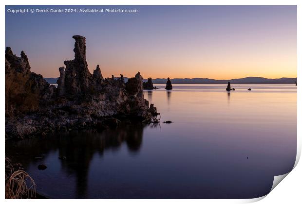 Sunrise At Mono Lake Print by Derek Daniel