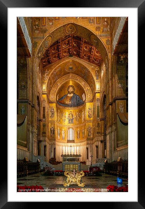 The Monreale Cathedral Framed Mounted Print by DiFigiano Photography