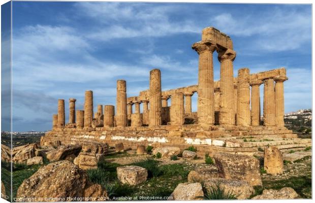 Temple of Hera Canvas Print by DiFigiano Photography