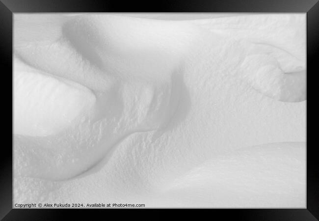 Snow Waves II Framed Print by Alex Fukuda