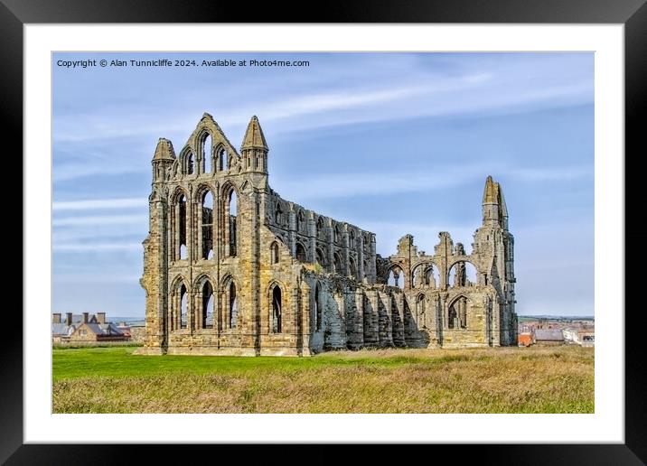 Whitby Abbey Framed Mounted Print by Alan Tunnicliffe