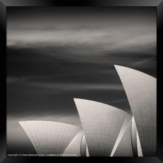 Sydney Opera House Framed Print by Dave Bowman