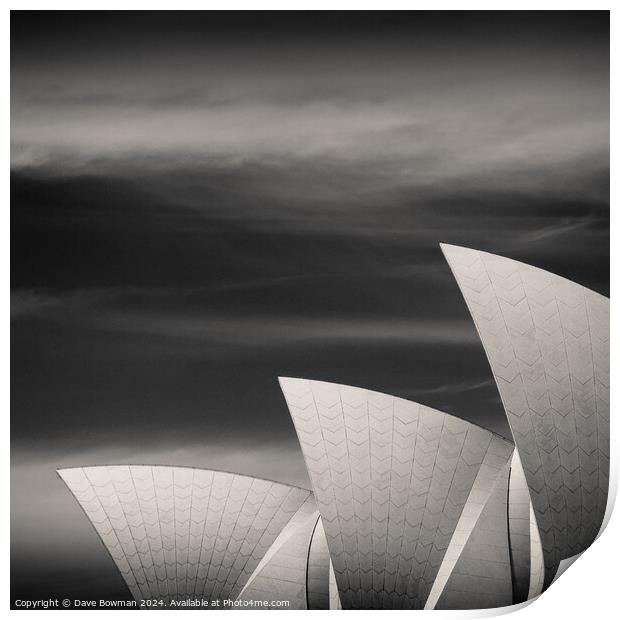 Sydney Opera House Print by Dave Bowman