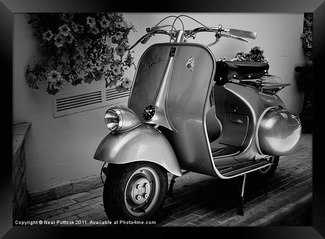 Italian Scooter #2 Framed Print by Neal P