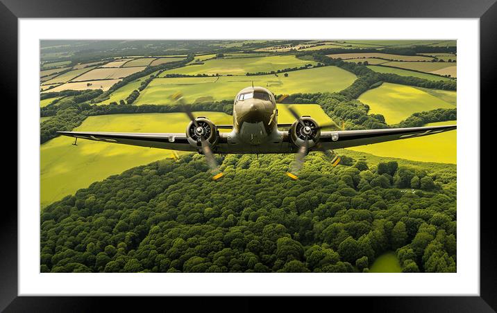 Douglas C-47A Skytrain W7 Framed Mounted Print by Airborne Images