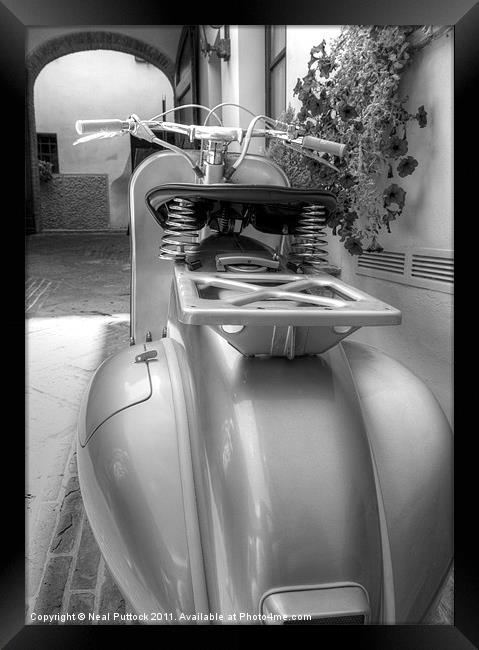 Italian Scooter #1 Framed Print by Neal P