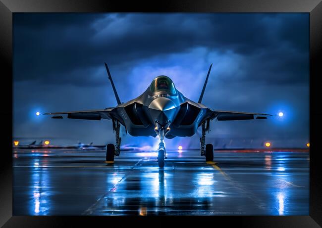 Lockheed Martin F35 Lightning II Framed Print by Picture Wizard