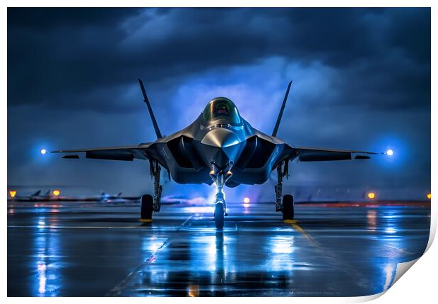 Lockheed Martin F35 Lightning II Print by Picture Wizard