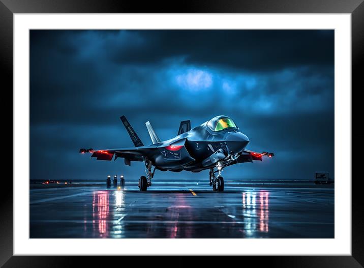 Lockheed Martin F35 Lightning II Framed Mounted Print by Picture Wizard