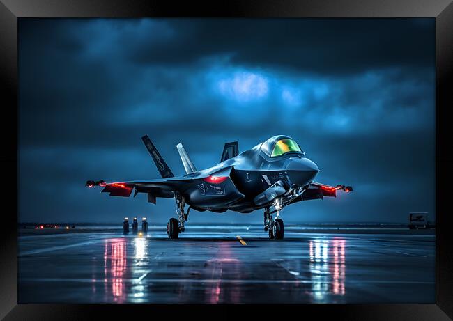 Lockheed Martin F35 Lightning II Framed Print by Picture Wizard