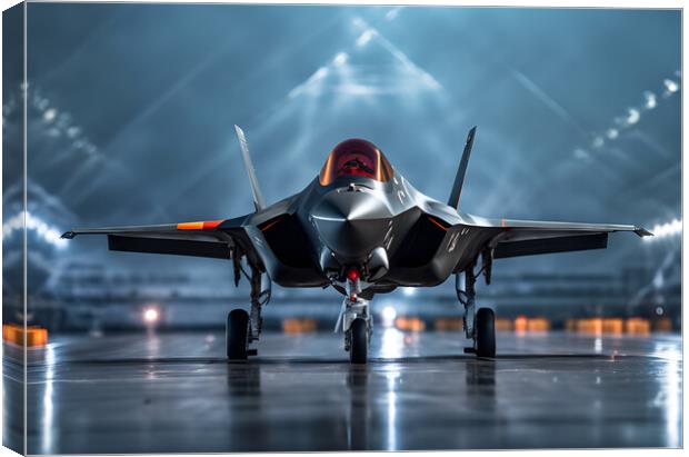 F35 Lightning Jet Canvas Print by Picture Wizard