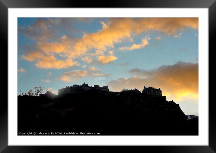 Edinburgh castle    Framed Mounted Print by dale rys (LP)