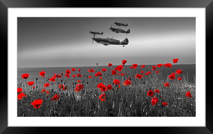 Flypast Framed Mounted Print by Airborne Images