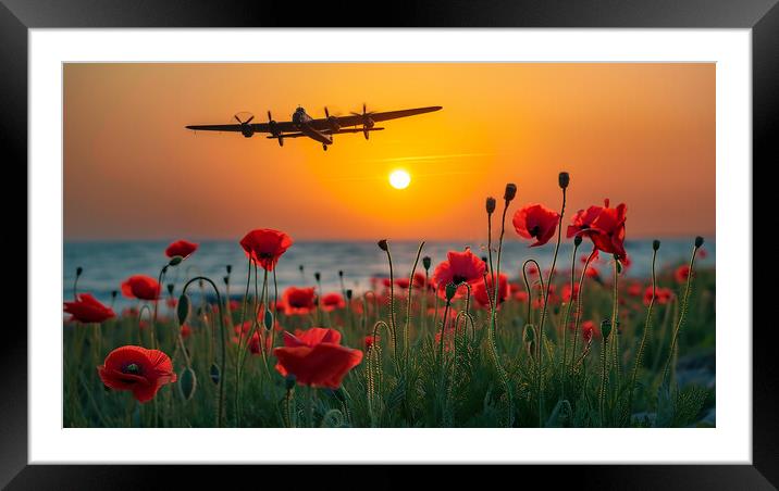 At The Going Down Of The Sun Framed Mounted Print by Airborne Images