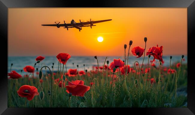 At The Going Down Of The Sun Framed Print by Airborne Images