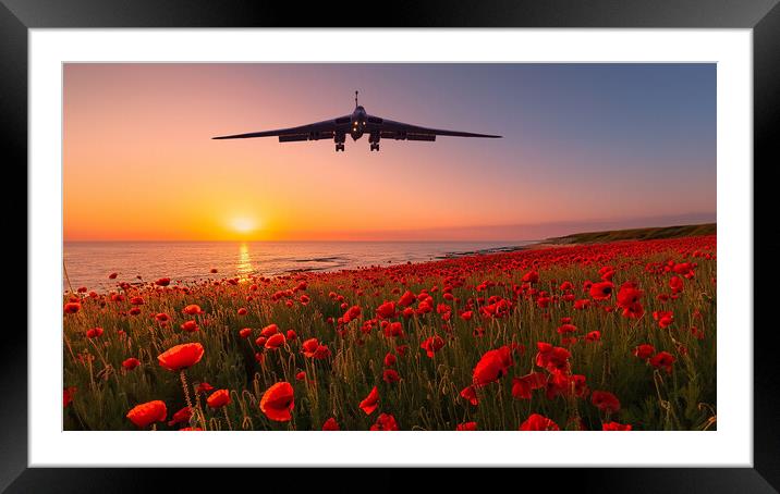 Vulcan Remembers Framed Mounted Print by Airborne Images