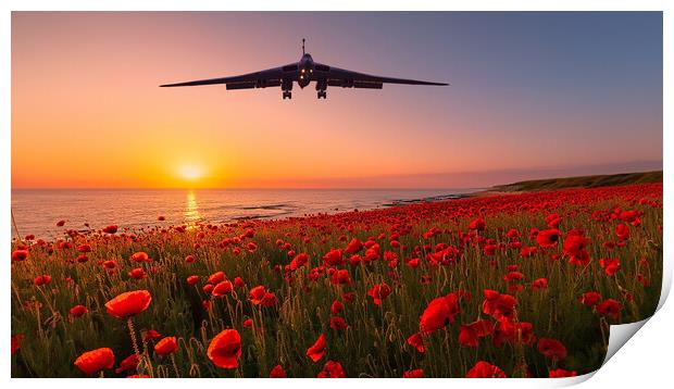 Vulcan Remembers Print by Airborne Images