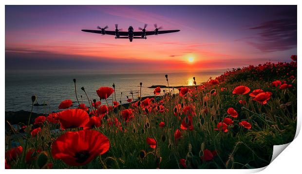Soon Be Home Print by Airborne Images