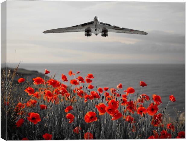 Respects From The Vulcan Crew Canvas Print by Airborne Images