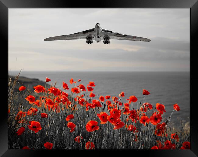 Respects From The Vulcan Crew Framed Print by Airborne Images