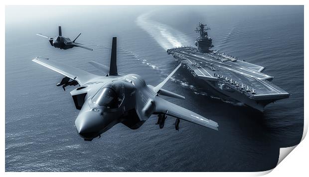 Fleet Protection Print by Airborne Images
