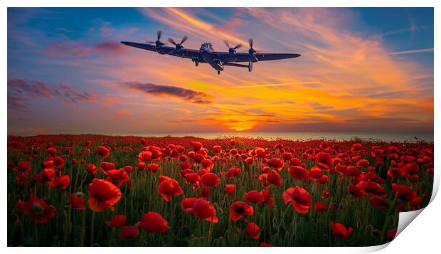 Lancaster Remembers Print by Airborne Images