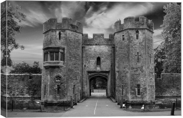 Bishops Palace Wells Canvas Print by Alison Chambers