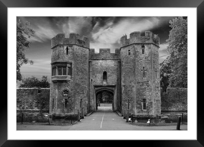 Bishops Palace Wells Framed Mounted Print by Alison Chambers