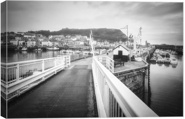 Scarborough Memories Black and White Canvas Print by Tim Hill