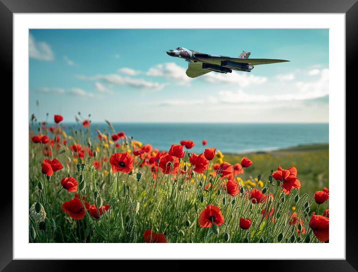 Vulcan Tribute Framed Mounted Print by Airborne Images