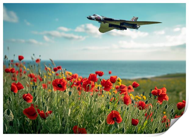 Vulcan Tribute Print by Airborne Images
