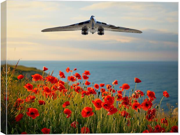 Respects From The Vulcan Crew Canvas Print by Airborne Images