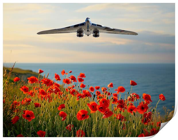 Respects From The Vulcan Crew Print by Airborne Images