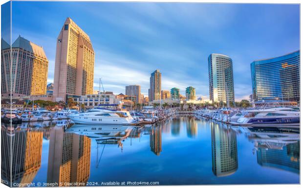Perfect Reflections - San Diego Canvas Print by Joseph S Giacalone