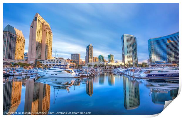 Perfect Reflections - San Diego Print by Joseph S Giacalone