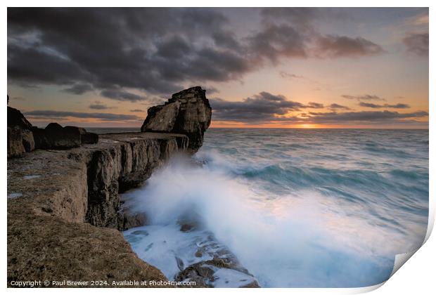 Pulpit Rock in Portland Print by Paul Brewer