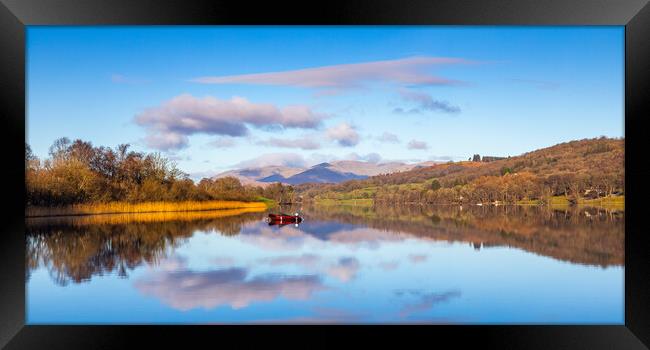 Esthwaite Water Cloudscape Reflection Framed Print by Phil Durkin DPAGB BPE4