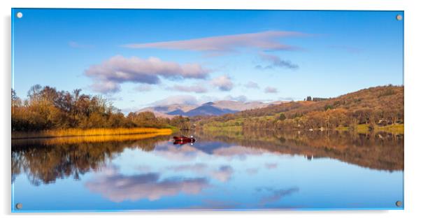 Esthwaite Water Cloudscape Reflection Acrylic by Phil Durkin DPAGB BPE4