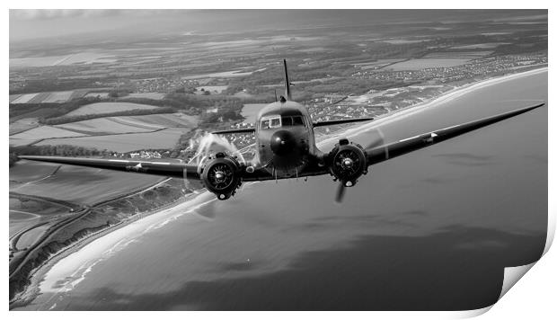 Douglas DC-3 Dakota Print by Airborne Images