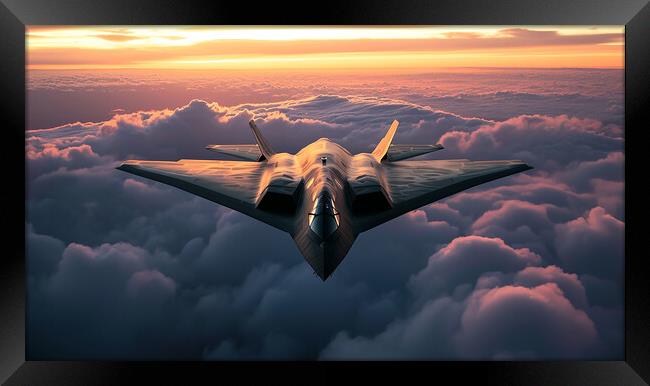 Lockheed F-117 Nighthawk Framed Print by Airborne Images