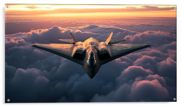 Lockheed F-117 Nighthawk Acrylic by Airborne Images