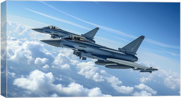 Eurofighter Typhoon Twins Canvas Print by Airborne Images