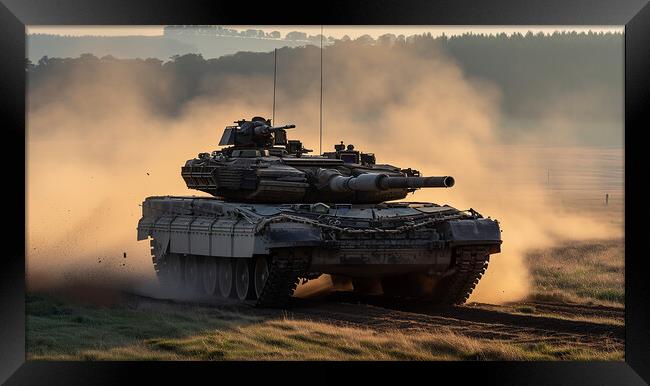 Challenger 3 Tank Framed Print by Airborne Images