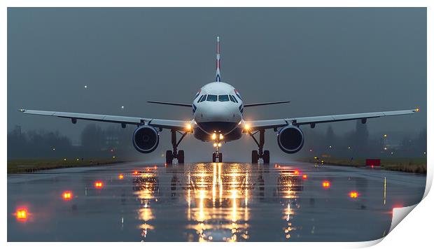 British Airways Airbus A319-100 Print by Airborne Images