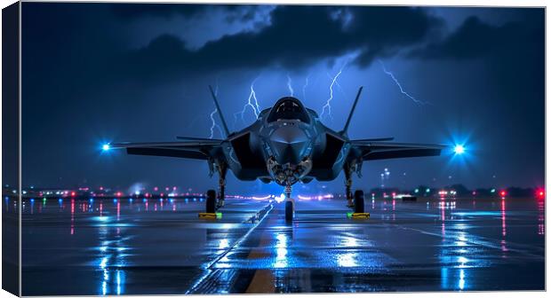 Lockheed Martin F-35B Lightning Canvas Print by Airborne Images