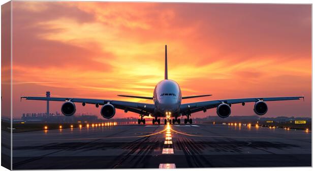 British Airways Airbus A380-800 Canvas Print by Airborne Images