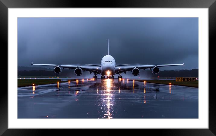 British Airways Airbus A380-800 Framed Mounted Print by Airborne Images